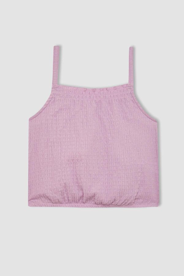 DEFACTO DEFACTO Girl's Elastic Collar Strap Blouse