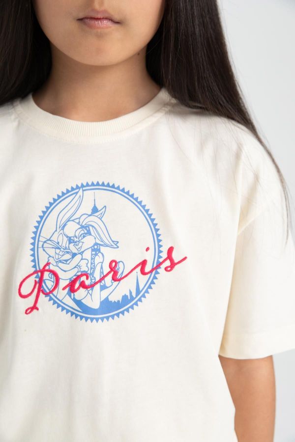 DEFACTO DEFACTO Girl's Looney Tunes Oversize Fit Short Sleeve T-Shirt