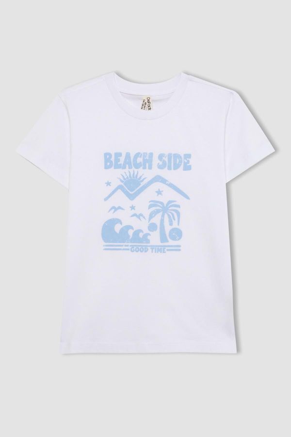 DEFACTO DEFACTO Girls Printed Short Sleeve T-Shirt