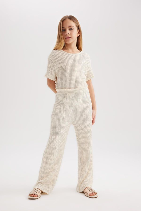 DEFACTO DEFACTO Girl's Short Sleeve Long Jumpsuit