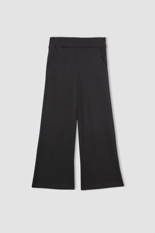 DEFACTO DEFACTO Girl's Straight Fit Waffle Trousers