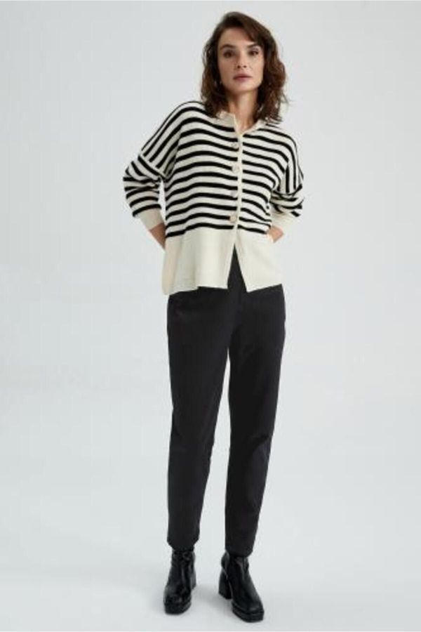 DEFACTO DEFACTO Lina Comfort Mom Fit High Comfortable Fit Lightweight Slim Leg Waist Ankle Length Jean Trousers