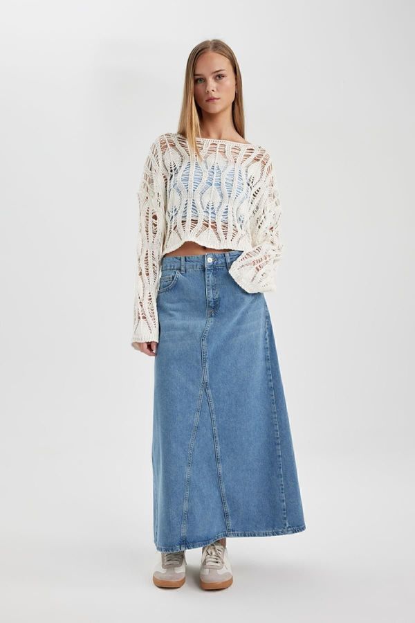 DEFACTO DEFACTO Long Fit Jean Long Skirt