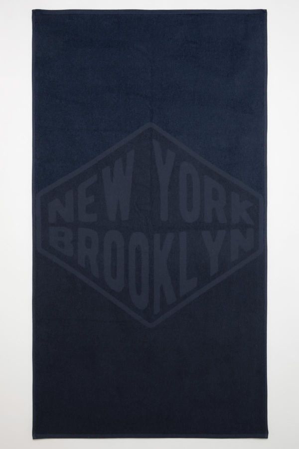 DEFACTO DEFACTO Men&#39;s Patterned Cotton Beach Peshtemal