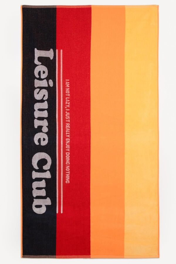 DEFACTO DEFACTO Men's Striped Cotton Beach Towel