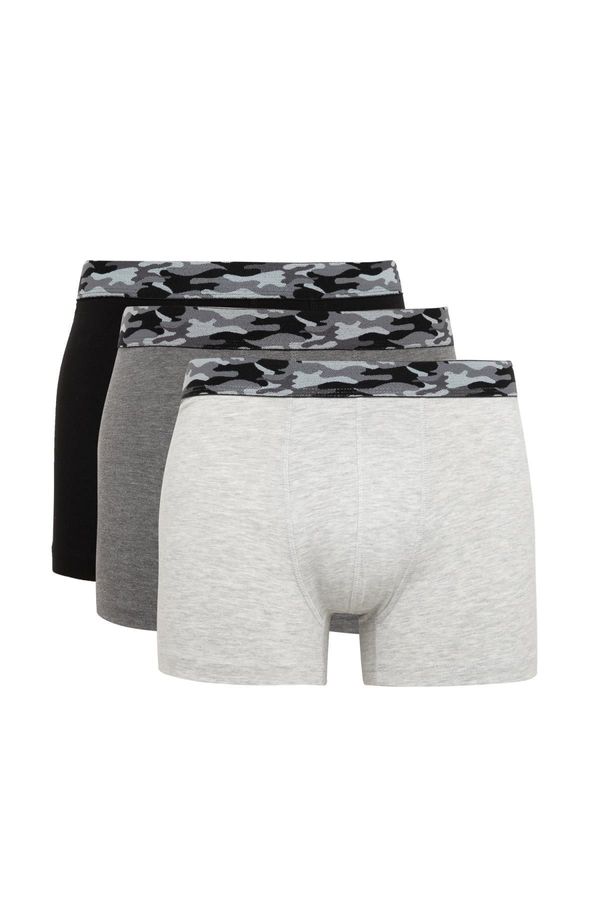 DEFACTO DEFACTO Regular Fit Camouflage 3-Piece Boxer