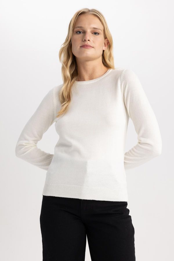 DEFACTO DEFACTO Regular Fit Crew Neck Basic Sweater