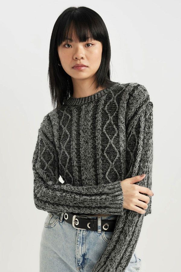 DEFACTO DEFACTO Regular Fit Crew Neck Knitwear Sweater