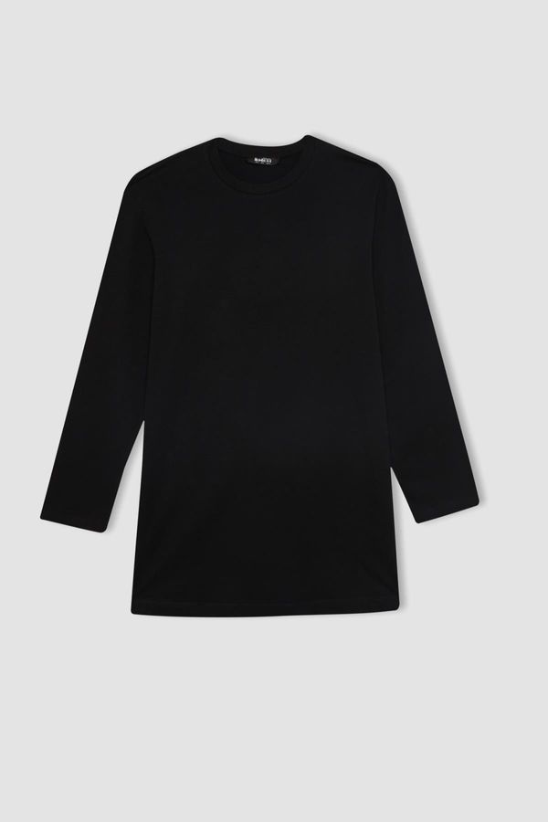 DEFACTO DEFACTO Regular Fit Crew Neck Long Sleeve T-Shirt Tunic