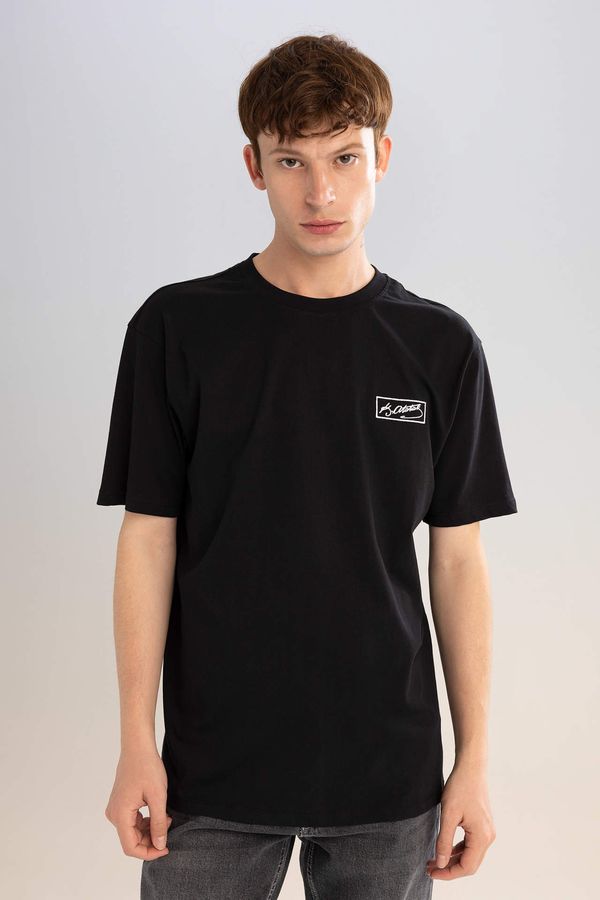 DEFACTO DEFACTO Regular Fit Crew Neck Printed T-Shirt
