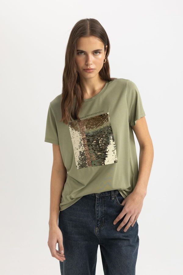 DEFACTO DEFACTO Regular Fit Crew Neck Short Sleeve T-Shirt