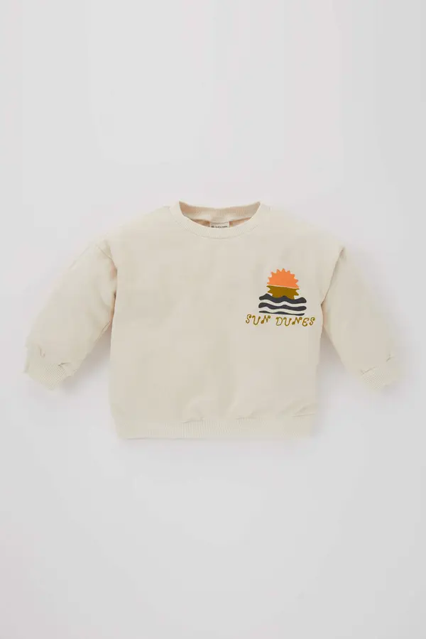 DEFACTO DEFACTO Regular Fit Crew Neck Sweatshirt