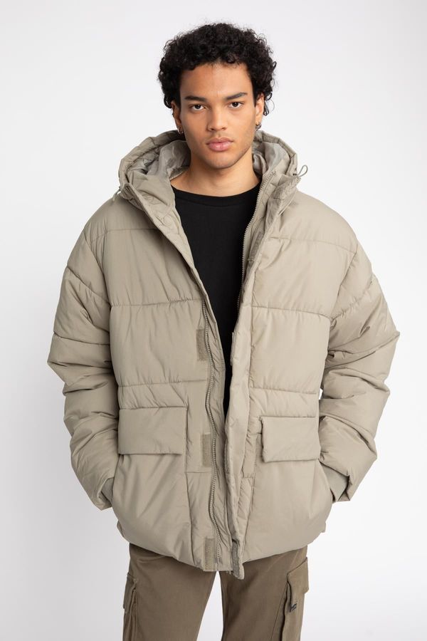 DEFACTO DEFACTO Regular Fit Hooded Puffer Puffer Coat