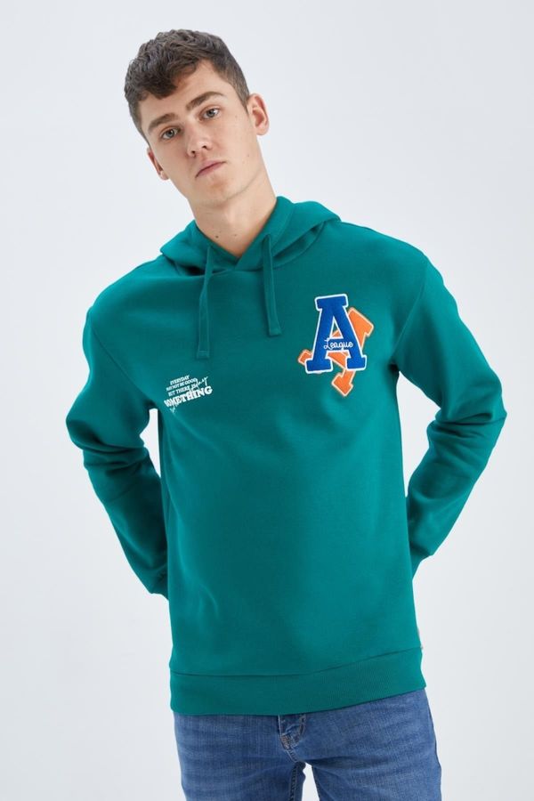 DEFACTO DEFACTO Regular Fit Hooded Sweatshirt