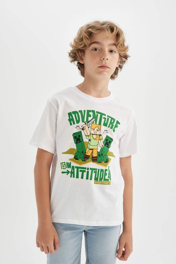 DEFACTO DEFACTO Regular Fit Minecraft Licensed Short Sleeve T-Shirt