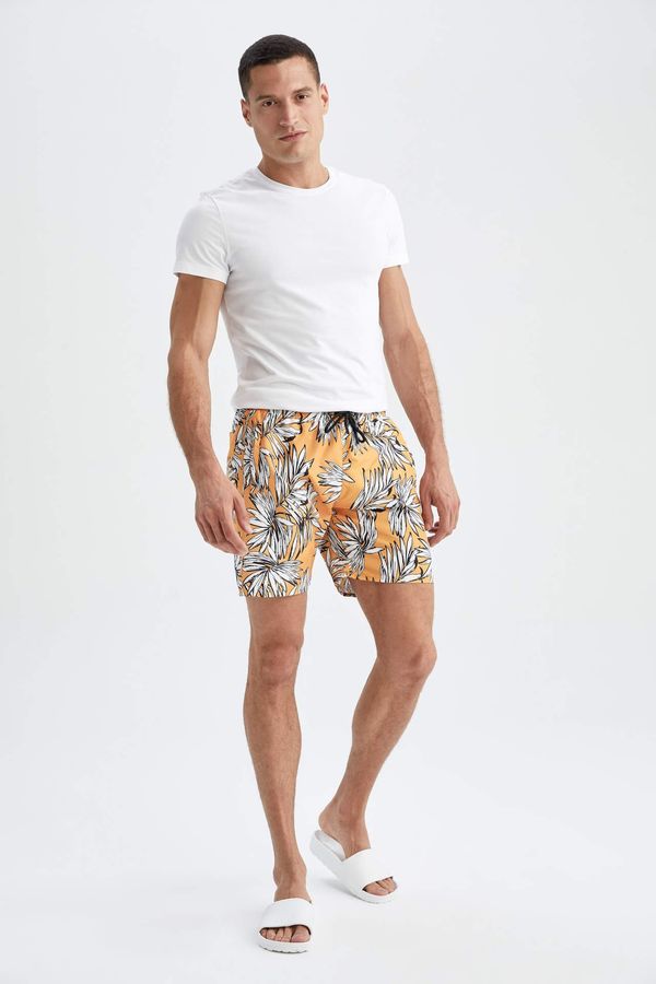 DEFACTO DEFACTO Regular Fit Patterned Short Swimming Shorts