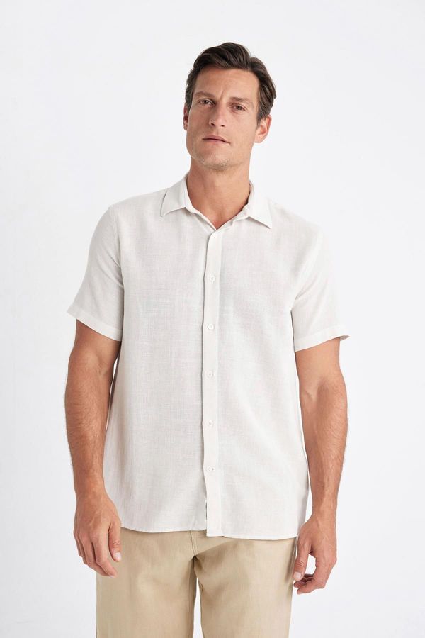 DEFACTO DEFACTO Regular Fit Polo Neck Cotton Short Sleeve Shirt