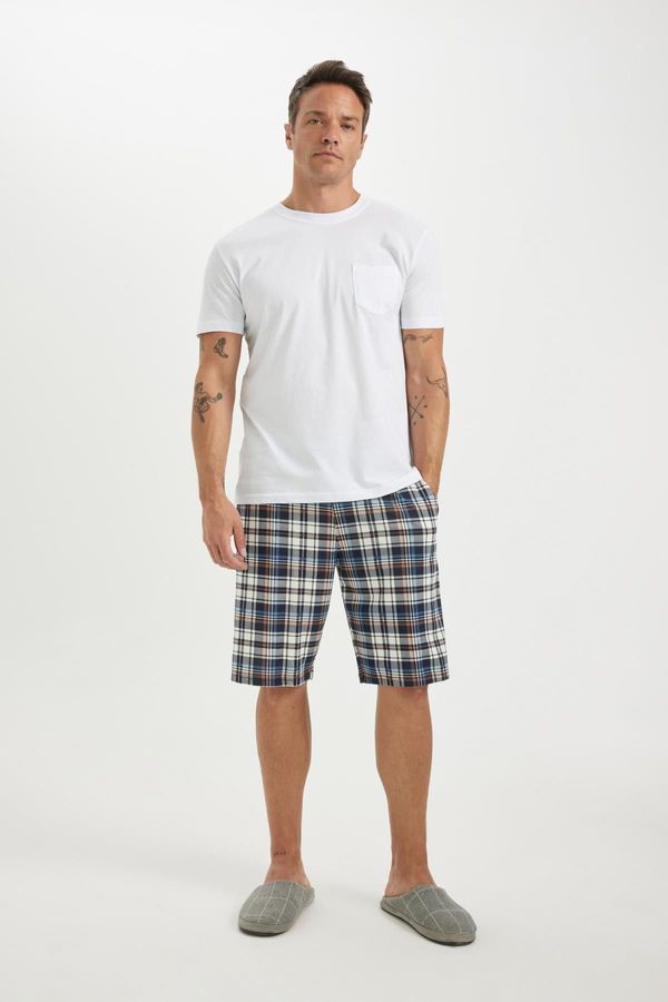 DEFACTO DEFACTO Regular Fit Short Sleeve Pajama Set with Shorts