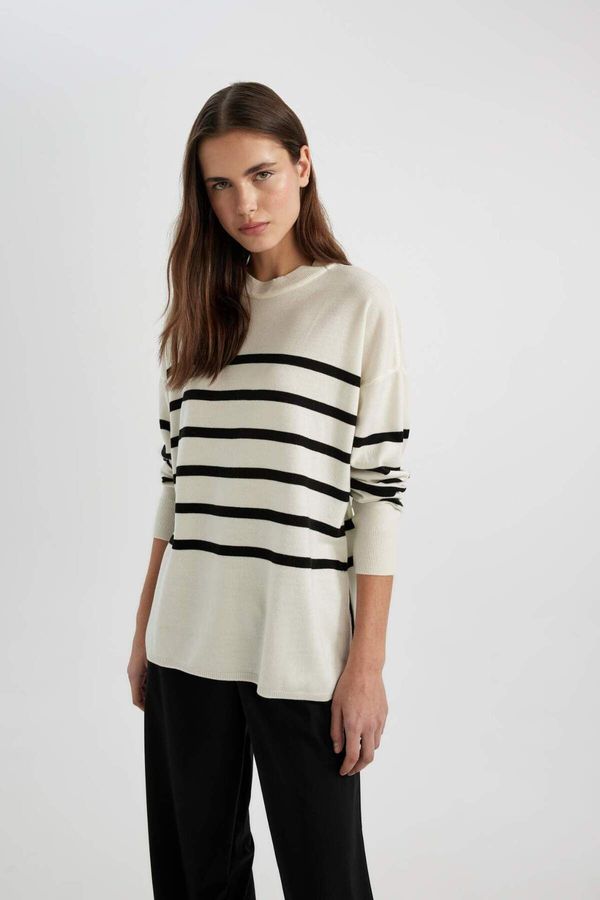DEFACTO DEFACTO Relax Fit Crew Neck Basic Tunic