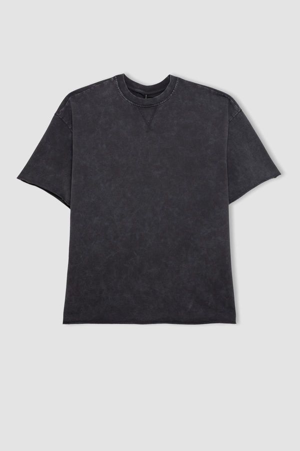 DEFACTO DEFACTO Relax Fit Crew Neck Faded Effect Short Sleeve T-Shirt