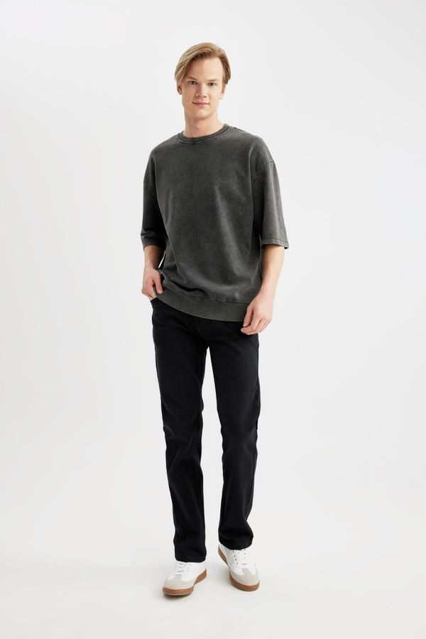 DEFACTO DEFACTO Sergio Regular Fit Regular Cut Normal Waist Straight Leg Jeans