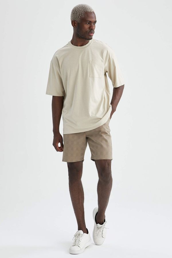 DEFACTO DEFACTO Sim Fit Patterned Bermuda Shorts