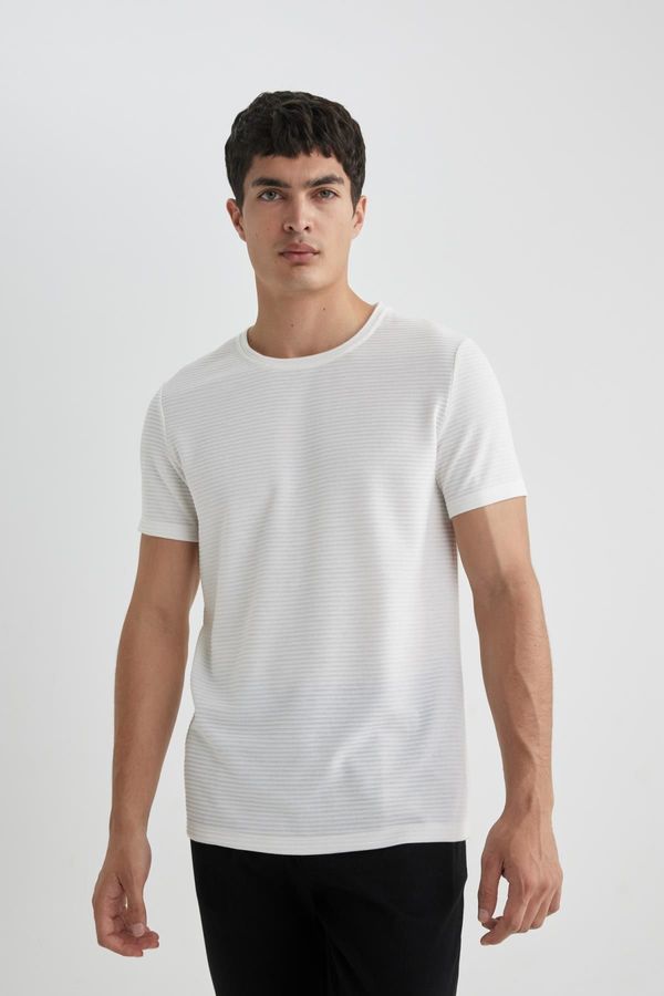 DEFACTO DEFACTO Slim Fit Crew Neck Short Sleeve T-Shirt