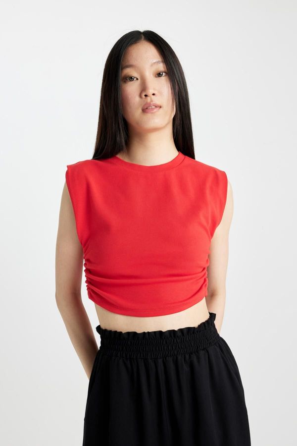 DEFACTO DEFACTO Slim Fit Crew Neck Sleeveless T-Shirt