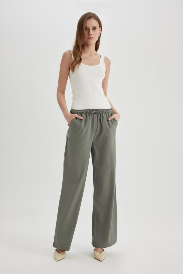 DEFACTO DEFACTO Wide Leg High Waist Standard Length Trousers