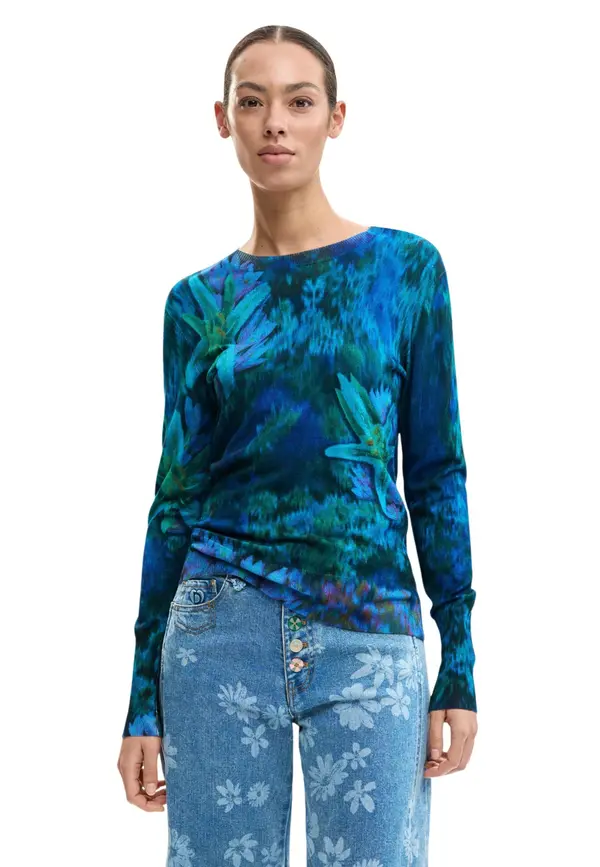 DESIGUAL Desigual Maglia с флорален мотив