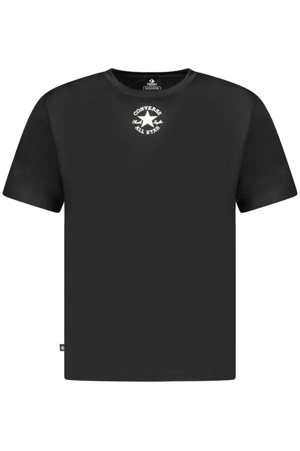 Converse Детска черна тениска с къс ръкав