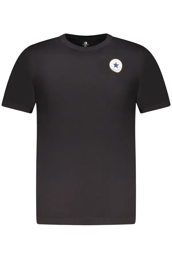 Converse Детска черна тениска с къс ръкав