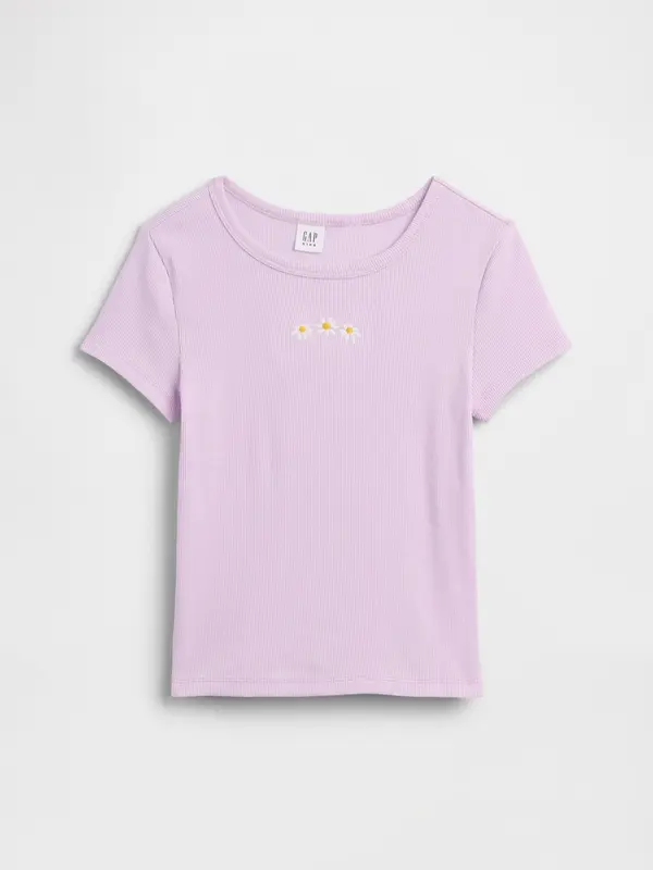 GAP Детска оребрена тениска GAP