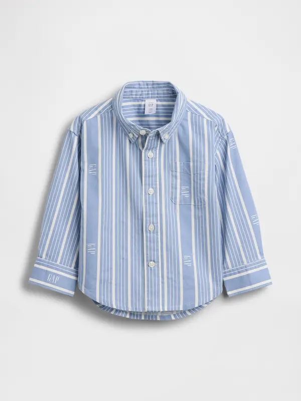 GAP Детска овърсайз риза GAP с лого Oxford Big Shirt - Момчета
