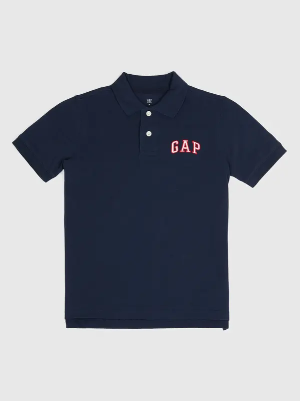 GAP Детска поло тениска с лого на Gap