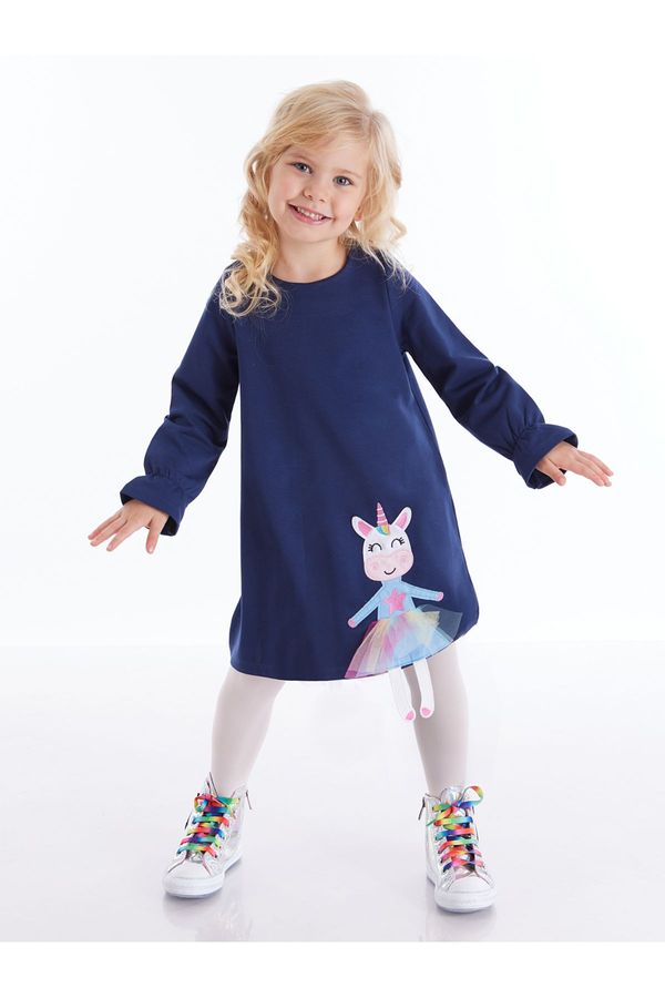 Denokids Детска рокля. Denokids CFF-20K1-019/Navy Blue
