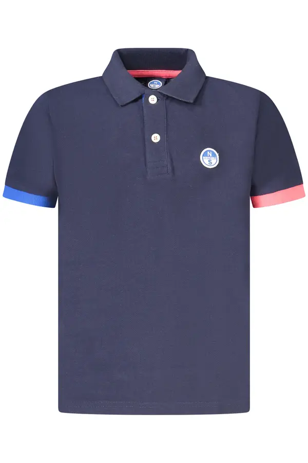 North Sails Детска синя поло тениска с къс ръкав