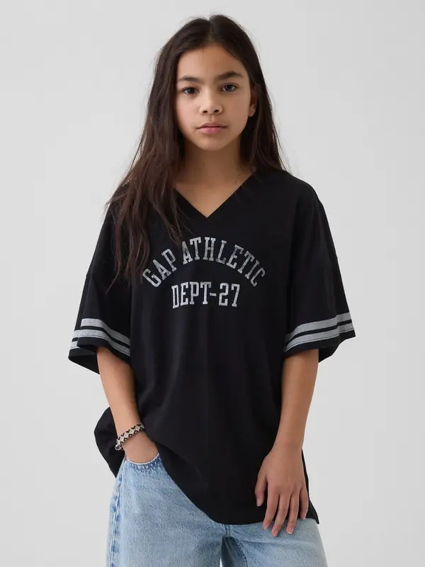 GAP Детска тениска Gap Athletic Oversized