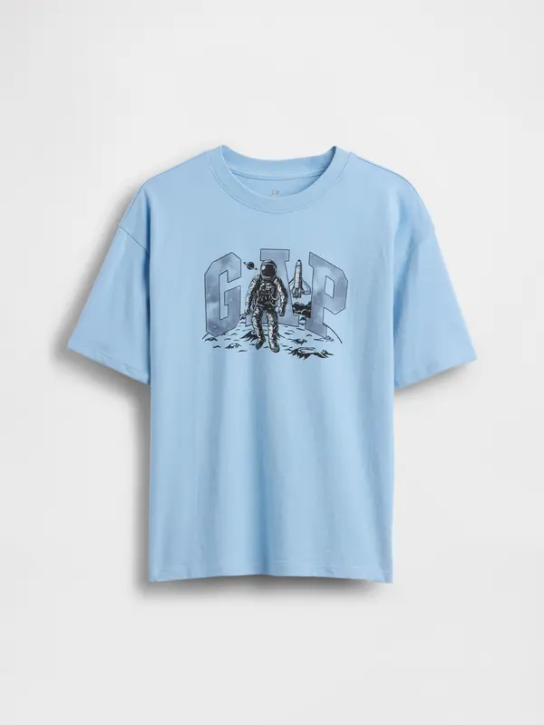 GAP Детска тениска GAP с лого - за момчета