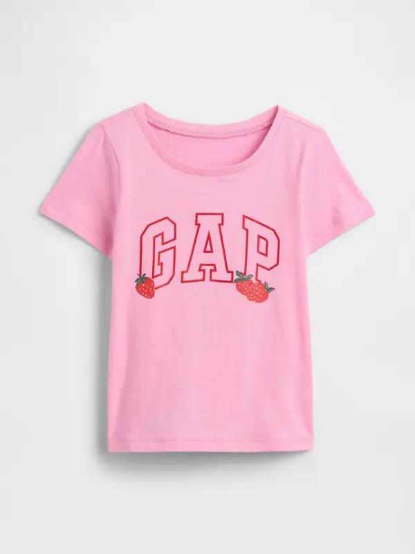 GAP Детска тениска GAP с лого - за момичета