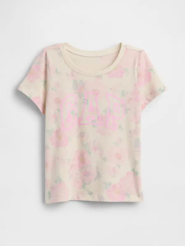 GAP Детска тениска GAP с лого - за момичета
