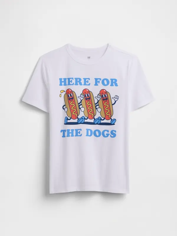 GAP Детска тениска GAP с щампа - Момчета