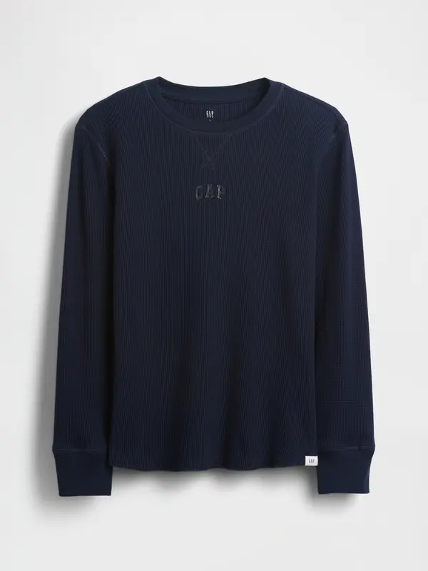 GAP Детска тениска GAP с вафлен мотив
