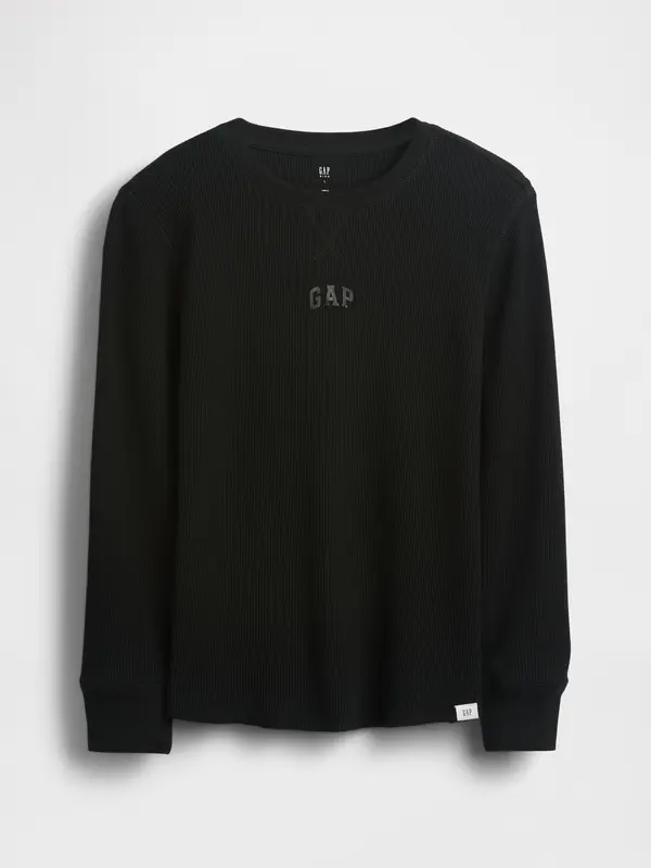 GAP Детска тениска GAP с вафлен мотив