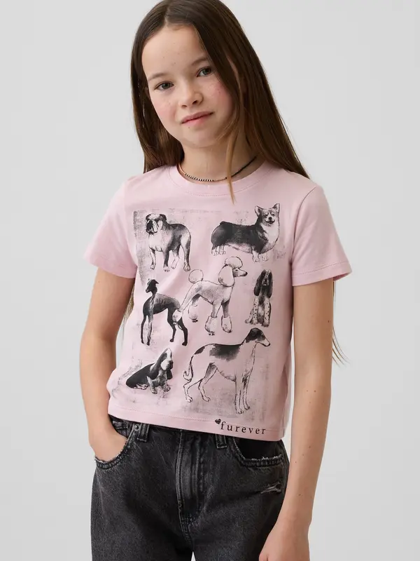 GAP Детска тениска GAP за момичета