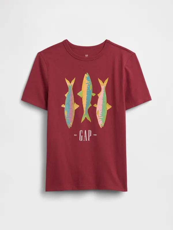 GAP Детска тениска с лого на GAP