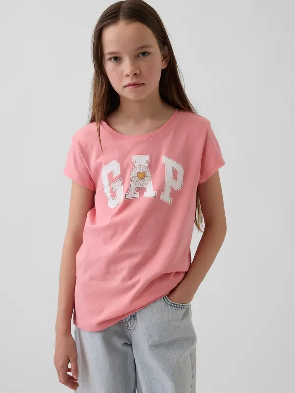 GAP Детска тениска с лого на GAP - за момичета