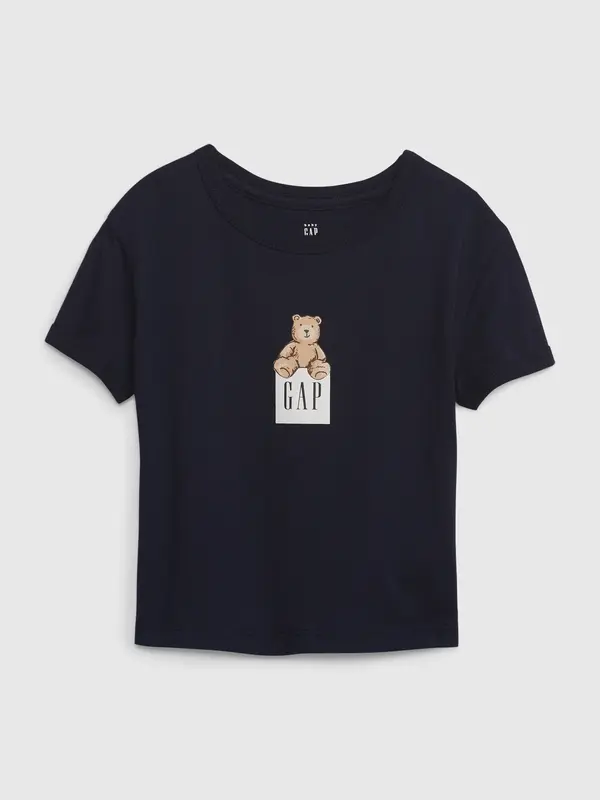 GAP Детска тениска с плюшено мече GAP