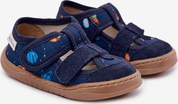 Milami Детски боси пантофи Milami с ракети и планети