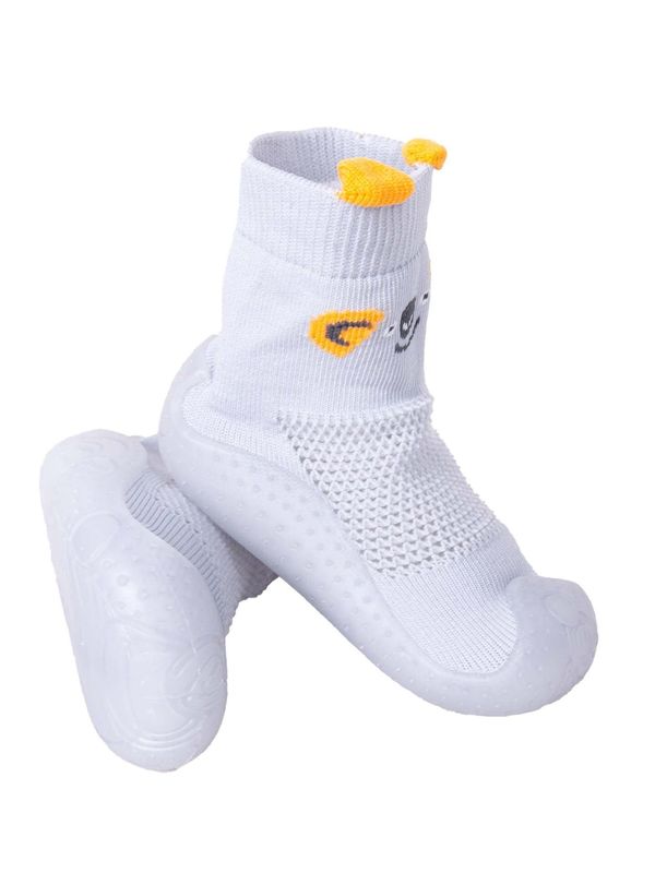 Yoclub Детски чорапи Yoclub YC_Boys'_Anti-skid_Socks_With_Rubber_Sole_OBO-0172C-2800_Grey